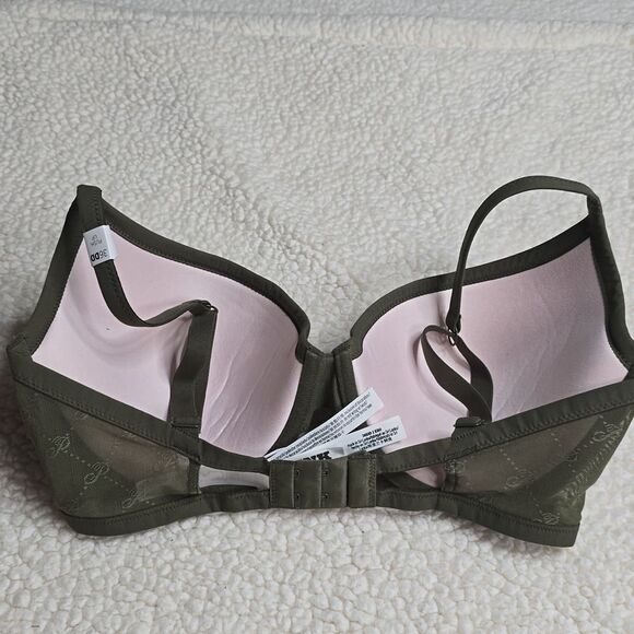 1093 NWT Pink Victoria Secret Wear Everywhere Push-Up Bra Sz 36DD - Picture 3 of 5